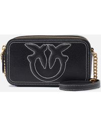 Pinko - Piccola Borsa A Tracolla Con Logo Love Birds - Lyst