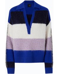 Pinko - Pull En Alpaga Mélangé À Rayures - Lyst