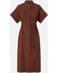 Pinko - Midi Shirt Dress With Belt - Lyst