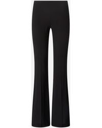 Pinko - Flared Trousers With Pressed Pleat Detail - Lyst