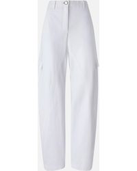 Pinko - Wide-leg Workwear Trousers With Pockets - Lyst