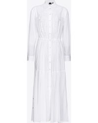 Pinko - Shirt Dress With Rodeo Broderie Anglaise - Lyst