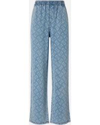 Pinko - Denim Jeans With Love Birds Logo - Lyst