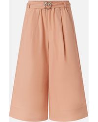 Pinko - Long Shorts With Love Birds Buckle - Lyst