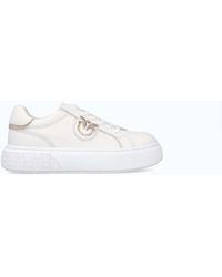 Pinko - High-Soled Flatform Sneakers With Metal Logo - Lyst