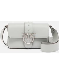 Pinko - Soft Leather Shoulder Bag Mini Love Bag - Lyst