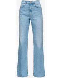 Pinko - Flared Jeans In Vintage Comfort Denim - Lyst