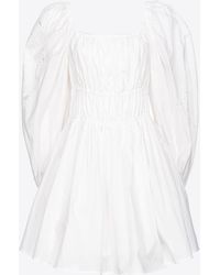Pinko - Mini Dress With Rodeo Broderie Anglaise - Lyst
