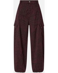 Pinko - Balloon Trousers With Animal Motif - Lyst