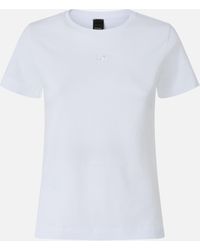 Pinko - T-shirt With Love Birds Embroidery - Lyst