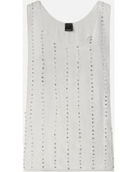 Pinko - Vest Top With Jewel Stripes - Lyst