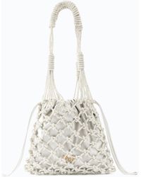Pinko - Small Shoulder Bag With Micro Rhinestones - Lyst