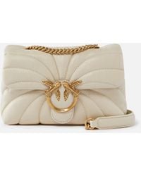 Pinko - Love Bag Puff Butterfly Mini Nappa Leather Crossbody Bag - Lyst