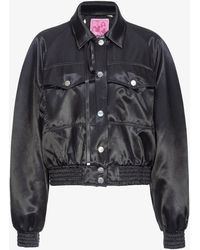 Pinko - Bomber in satin Reimagine BY Patrick McDowell - Lyst