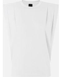 Pinko - Sleeveless Double Jersey T-Shirt - Lyst