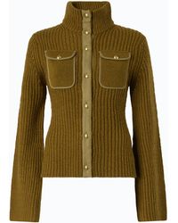 Pinko - Ribbed Cardigan With Pockets - Lyst