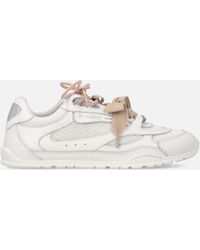 Pinko - Sneakers À Lacets Doubles, Cristaux Et Breloque - Lyst
