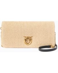 Pinko - Love Bag Click Soft Horizontal Classic Medium Crossbody Clutch - Lyst