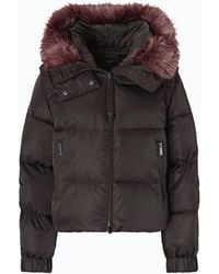 Pinko - Short Down Jacket With Detachable Sleeves - Lyst