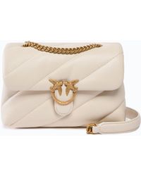 Pinko - Small Love Bag Puff Maxi Quilt New Buckle Shoulder Bag - Lyst