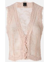 Pinko - Valenciennes Lace Vest - Lyst