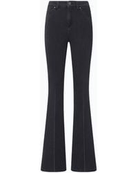 Pinko - Flared Stretch Denim Jeans - Lyst