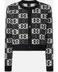 Pinko - Cardigan With Love Birds Logo - Lyst