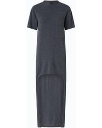Pinko - Wool-Blend Dress With Longer Back - Lyst