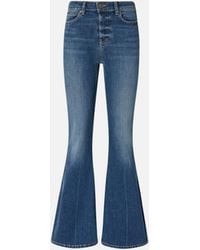 Pinko - Flared Stretch Denim Jeans - Lyst