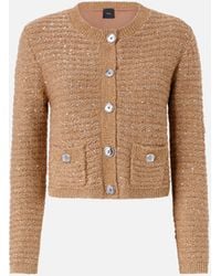 Pinko - Short Jacket With Sequins And Pockets - Lyst