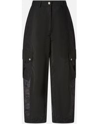 Pinko - Workwear Trousers With Sheer Inserts - Lyst