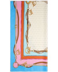 Pinko - Scarf With Multicoloured Print - Lyst
