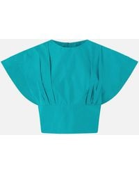Pinko - Crop Top With Wide Sleeves - Lyst