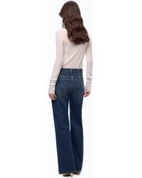 Pinko - Wide-Leg Soft Denim Jeans - Lyst
