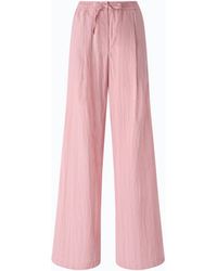 Pinko - Striped Trousers With Drawstring Waist - Lyst