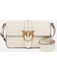 Pinko - Bolso De Hombro Desestructurado Love Bag Grande De Piel - Lyst