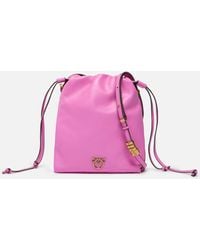 Pinko - Schultertasche Mini Slouchy Bag Aus Leder Mit Logo Love Birds, P22Q - Lyst