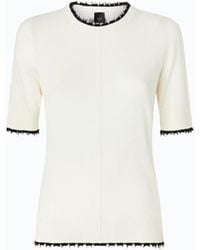 Pinko - Short-Sleeved T-Shirt With Frayed Edges - Lyst