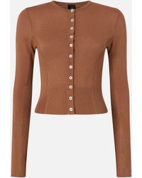 Pinko - Cardigan With Mother-Of-Pearl Buttons - Lyst