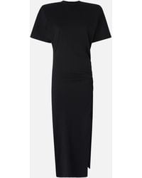Pinko - Long T-shirt Dress With Padded Shoulders - Lyst