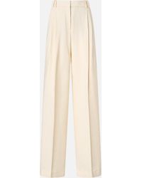 Pinko - Straight-Cut Trousers With Pressed Pleat Detail - Lyst