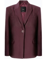 Pinko - Jacket With Polka-Dot Insert - Lyst
