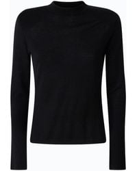 Pinko - Merino Wool Sweater With Removable Shoulder Pads - Lyst