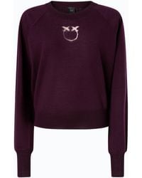 Pinko - Sweater With Love Birds Logo - Lyst
