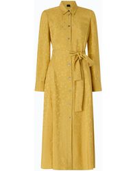 Pinko - Long Shirt Dress With Belt - Lyst