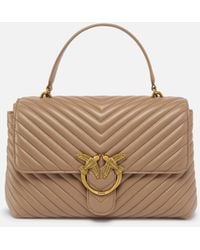 Pinko - Large Handbag Lady Love Bag Puff Chevron - Lyst