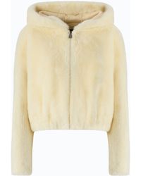 Pinko - Faux Fur Cropped Jacket - Lyst