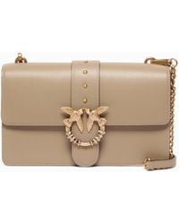 Pinko - Mittelgroße Umhängetasche Love Bag One Aus Leder Mit Schmuckschnalle - Lyst