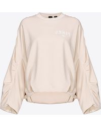 Pinko - Oversized Sweatshirt With Logo Print - Lyst