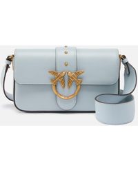 Pinko - Soft Leather Shoulder Bag Mini Love Bag - Lyst